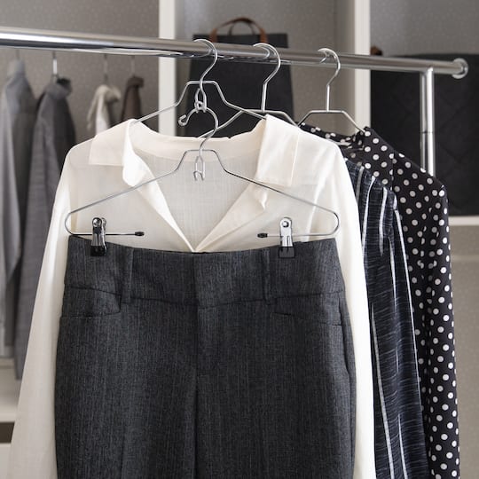 Organize It All Metal Hangers with Clips, 2ct.